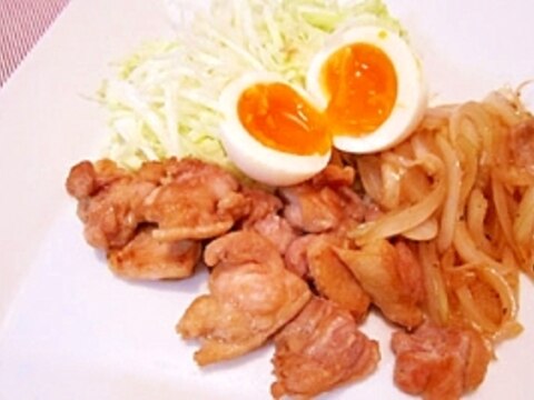 半熟卵トロ～リ★鶏モモ・タマネギ炒め